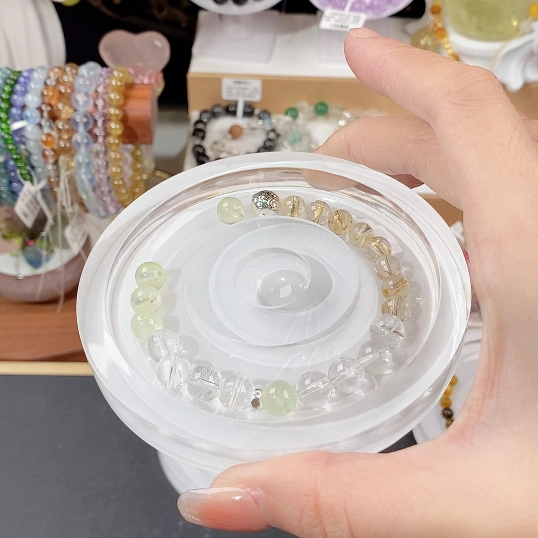 水晶手链未镶嵌鹿****m15补差白啊塞葡萄石