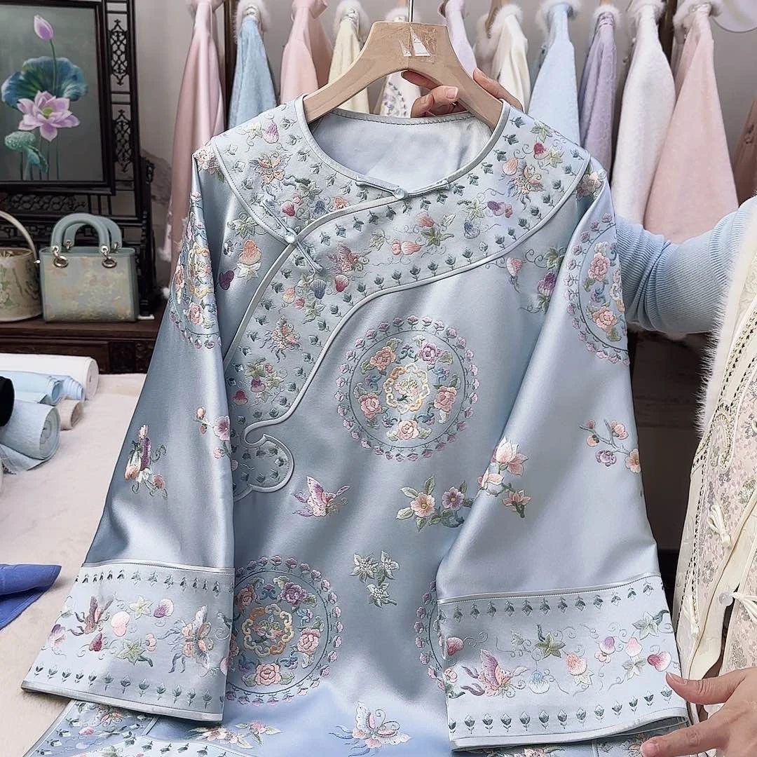 刺绣6上新苏绣太太服胸围106