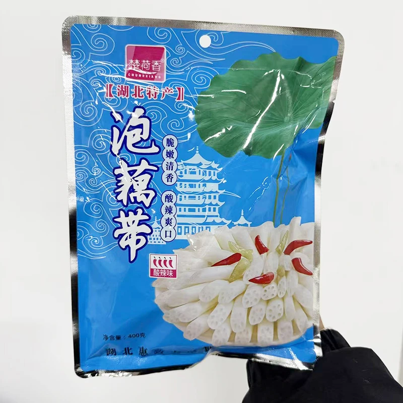 泡藕带湖北特产酸辣口味下饭开袋即食
