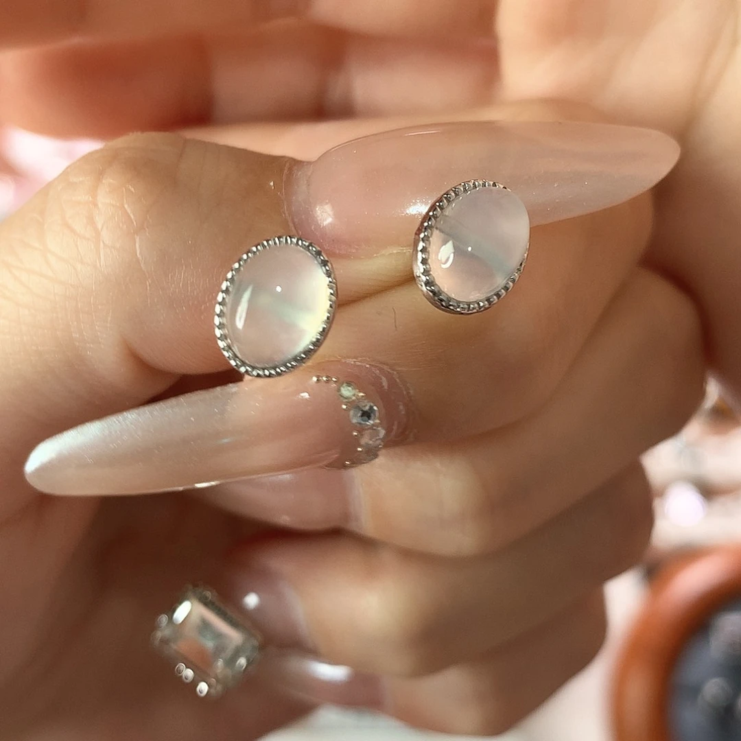 烟晶戒指银S925镶嵌天然