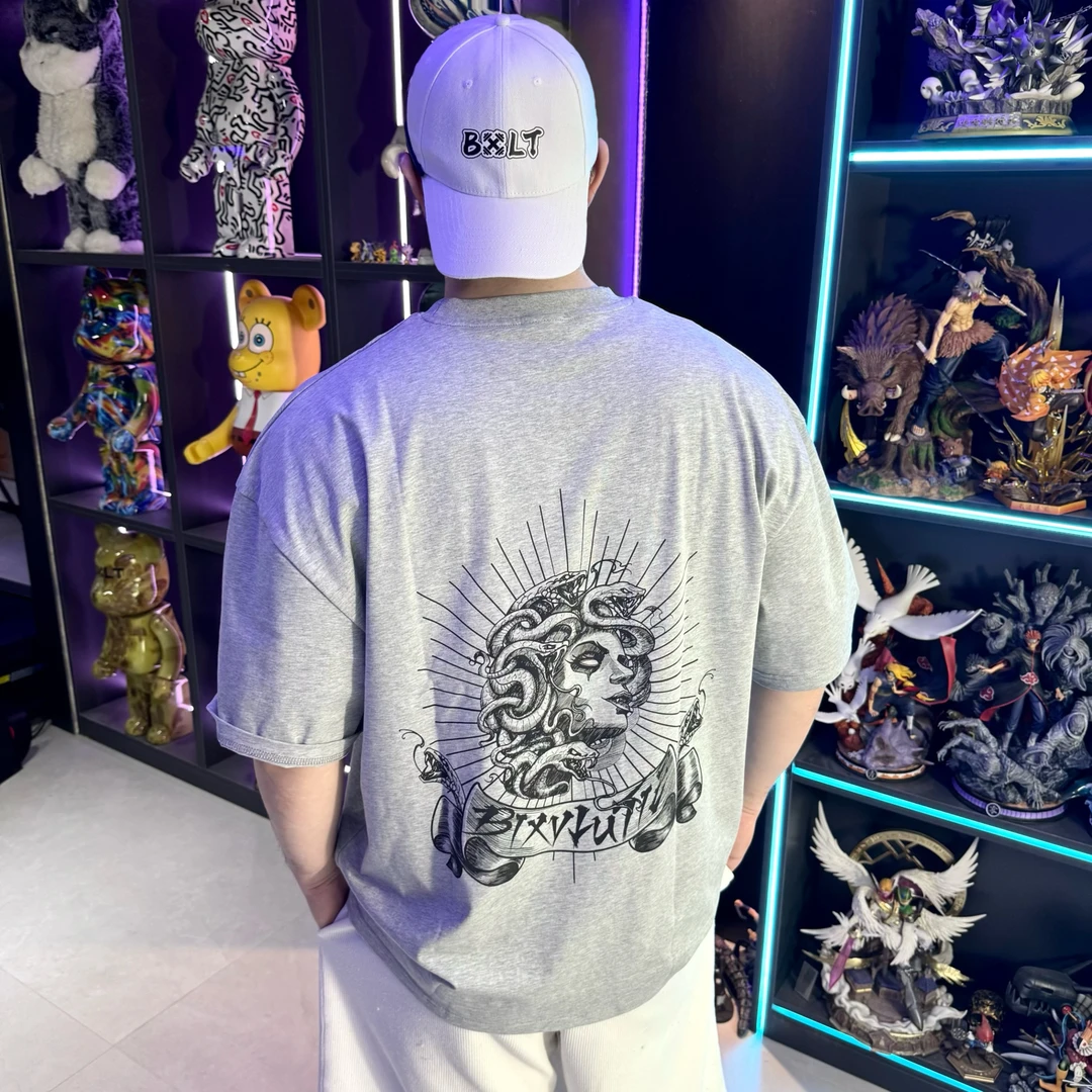 BXLT｜原创限定“美杜莎”美式宽松休闲夏季t恤圆领训练百搭半袖