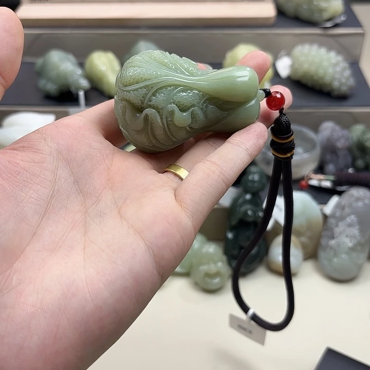 和田玉未镶嵌吊坠(不含链)