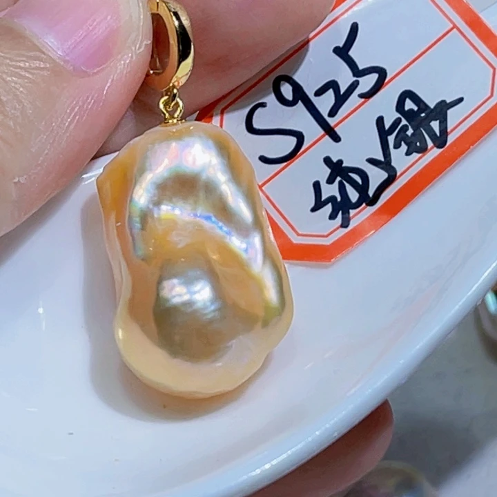 淡水珍珠银S925镶嵌颈饰