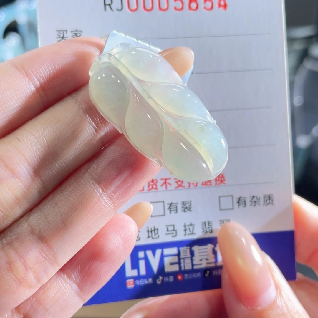 颈饰未镶嵌翡翠叶子
