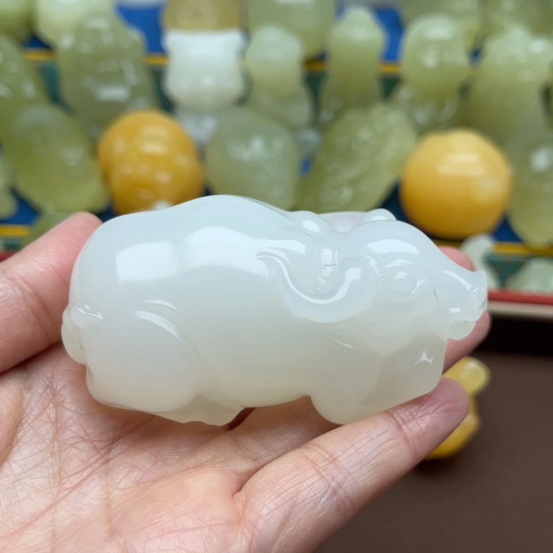 玉天然桌面小摆件