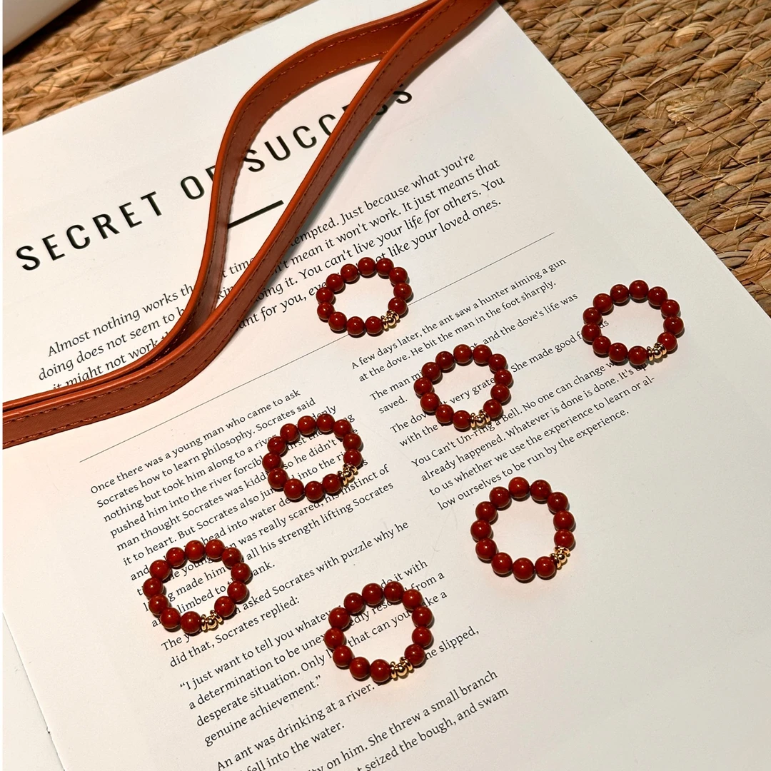 BEREAL彼悦·【福珠】瓦西料满肉南红戒指多样性发其一