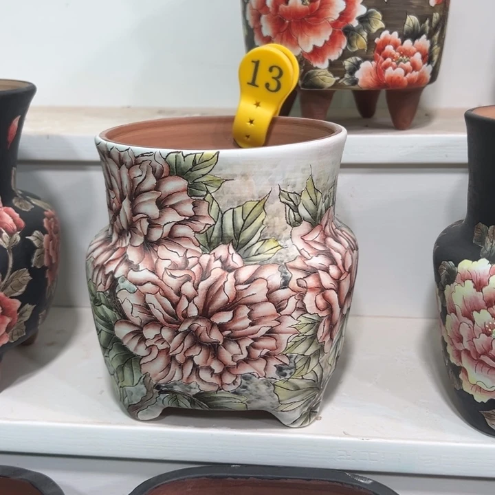 爱***༊紫砂花盆水晶花盆13