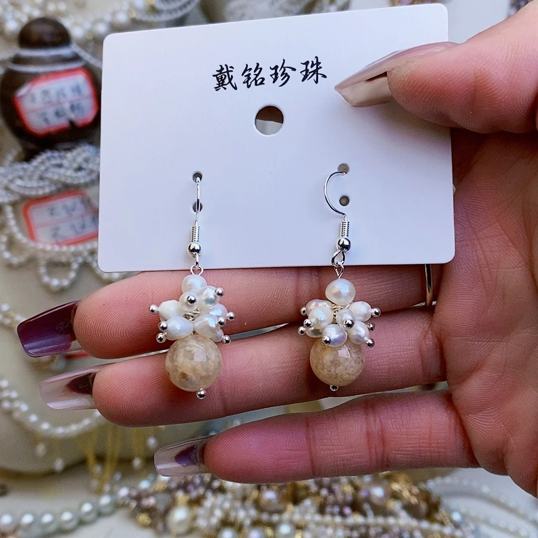 淡水珍珠颈饰银S925镶嵌