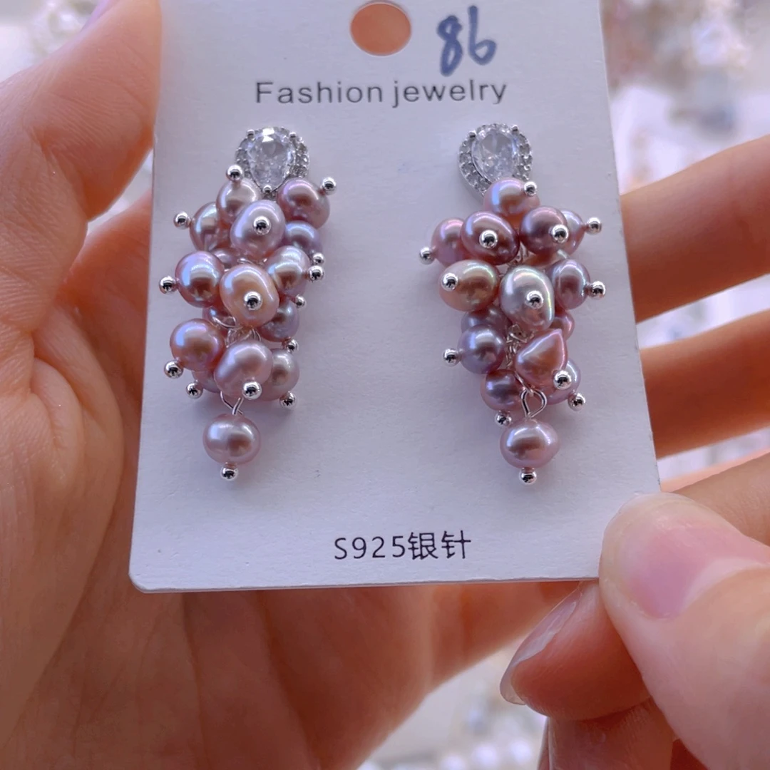 未镶嵌耳饰淡水珍珠