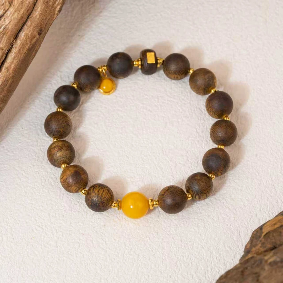 沉香【香来富聚】沉香手串925（天然珠宝多样性发其一）