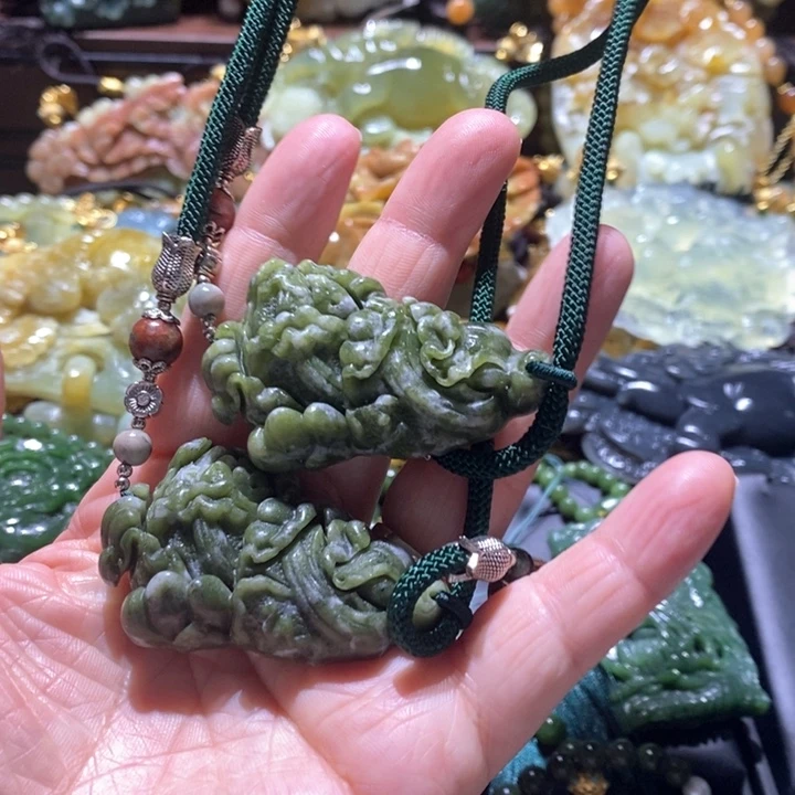 岫玉毛衣链未镶嵌