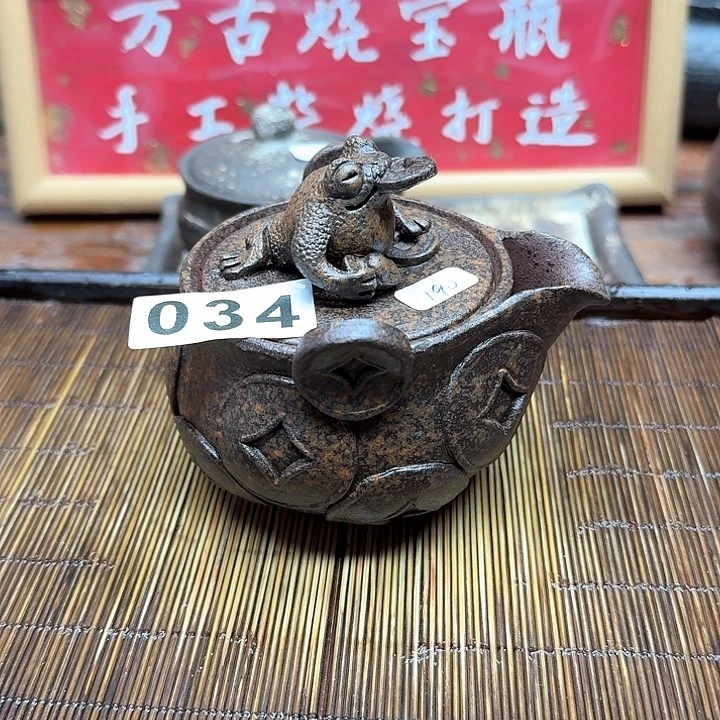 纯手工制作粗陶茶具