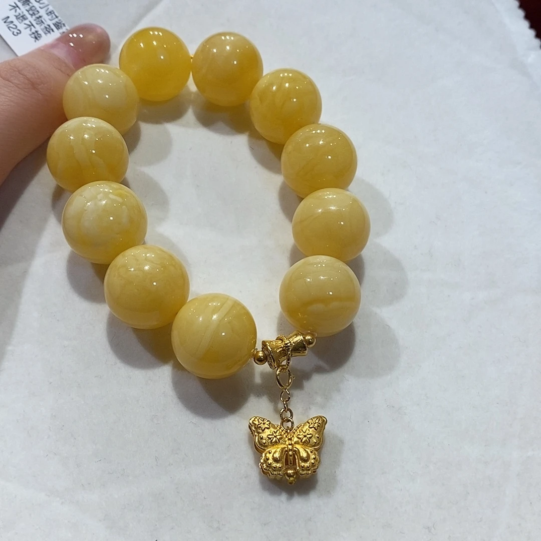 蜜蜡未镶嵌手串蜜蜡