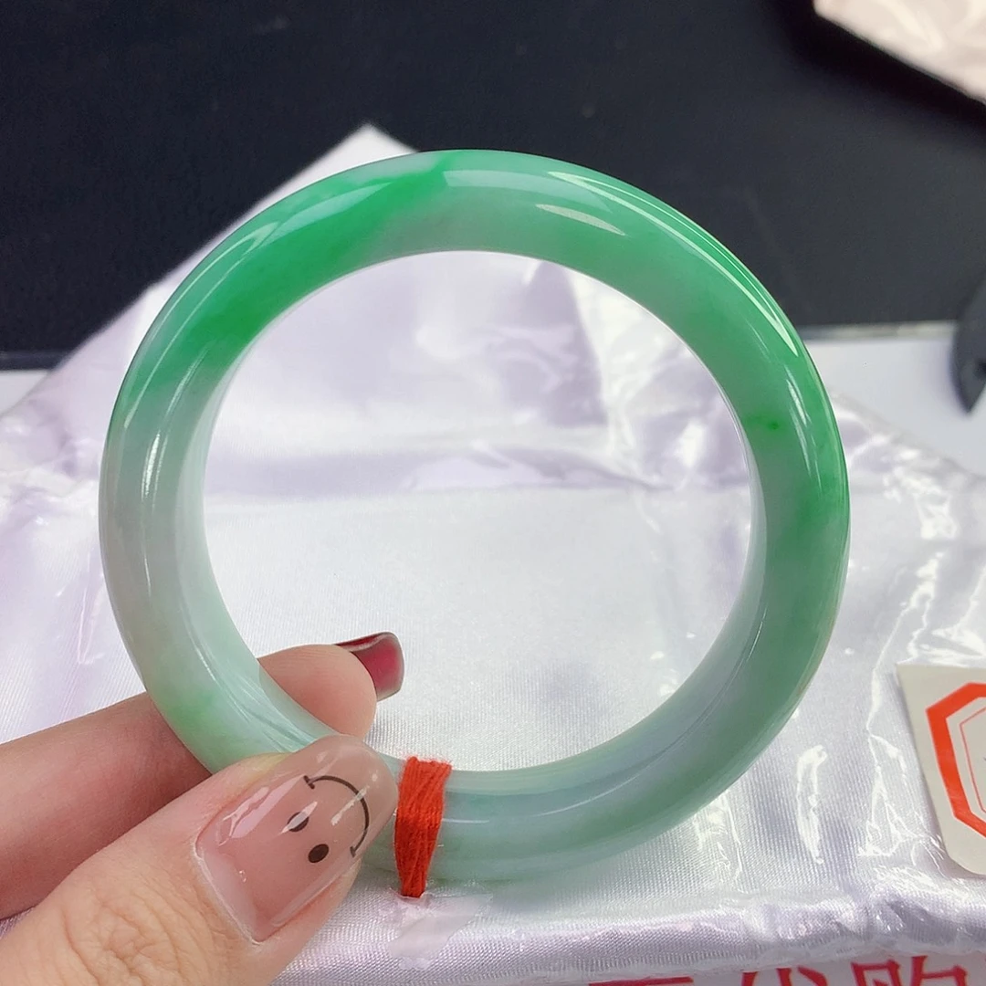 翡翠手镯未镶嵌媚*天然翡翠A货006