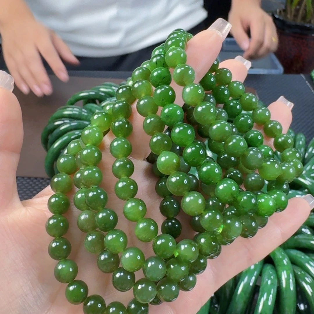 手链未镶嵌和田玉（碧玉）发其一