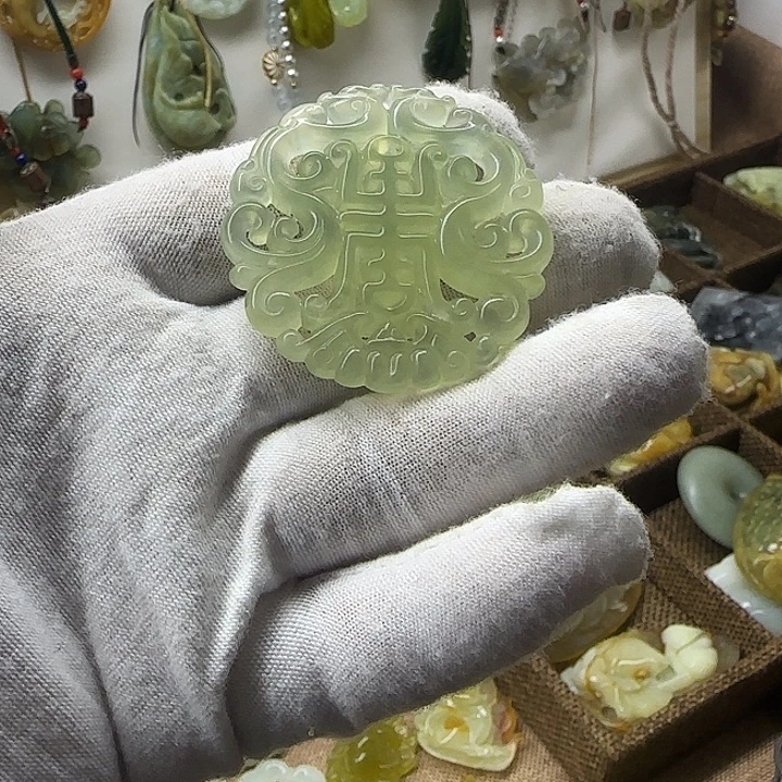 岫玉合金颈饰6666666