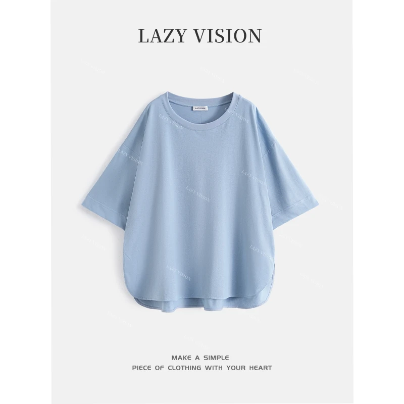 LAZYVISION简约短袖女士T恤ZMD-28055小小
