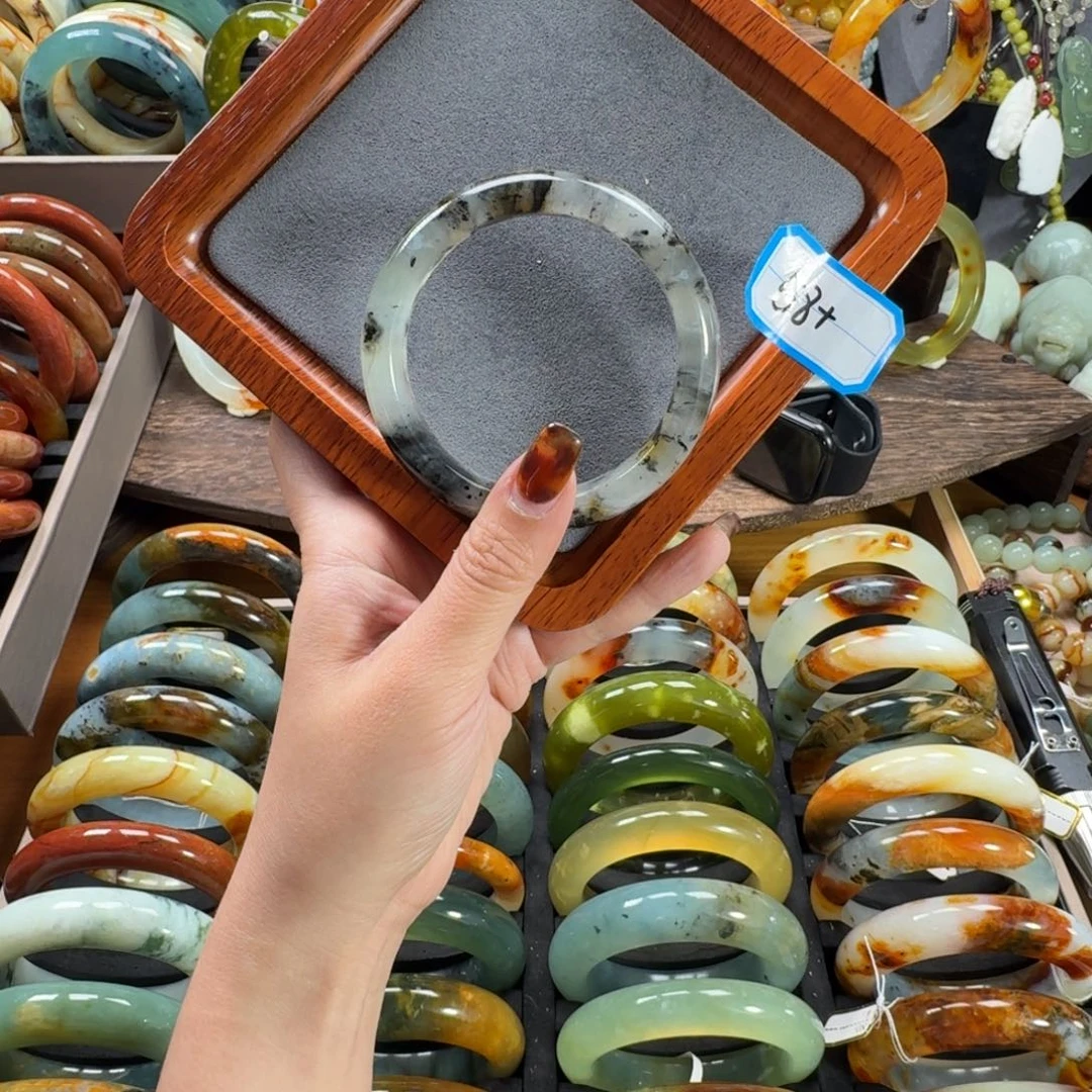 蛇纹石玉合金手镯