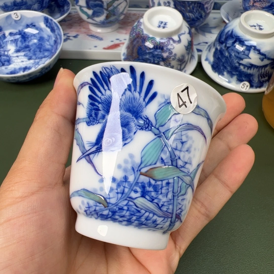 景德镇纯手工纯手绘茶具木木47