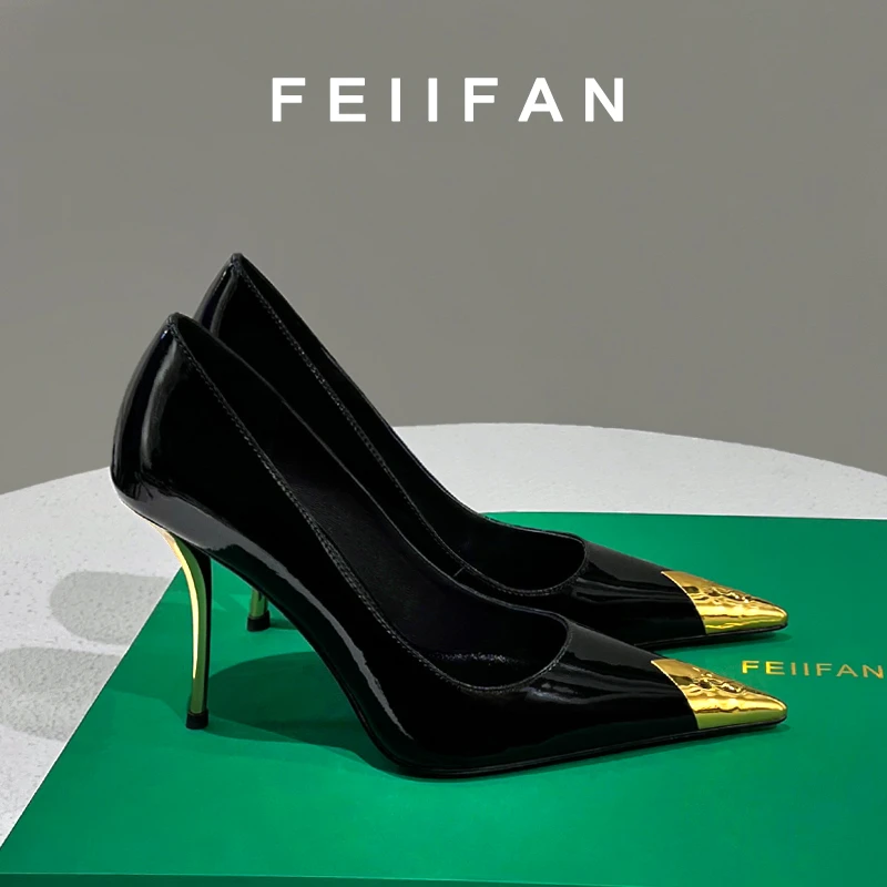 【现货】黑色高跟鞋2025春秋新款细跟高级感轻奢气质百搭单鞋女3881