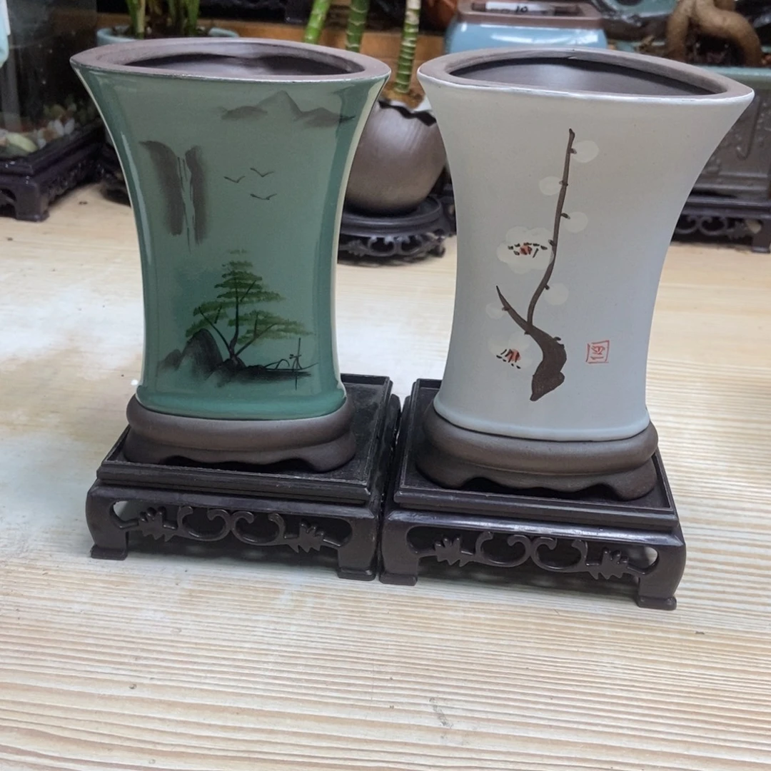 瓷片陶瓷花盆陶瓷艺术