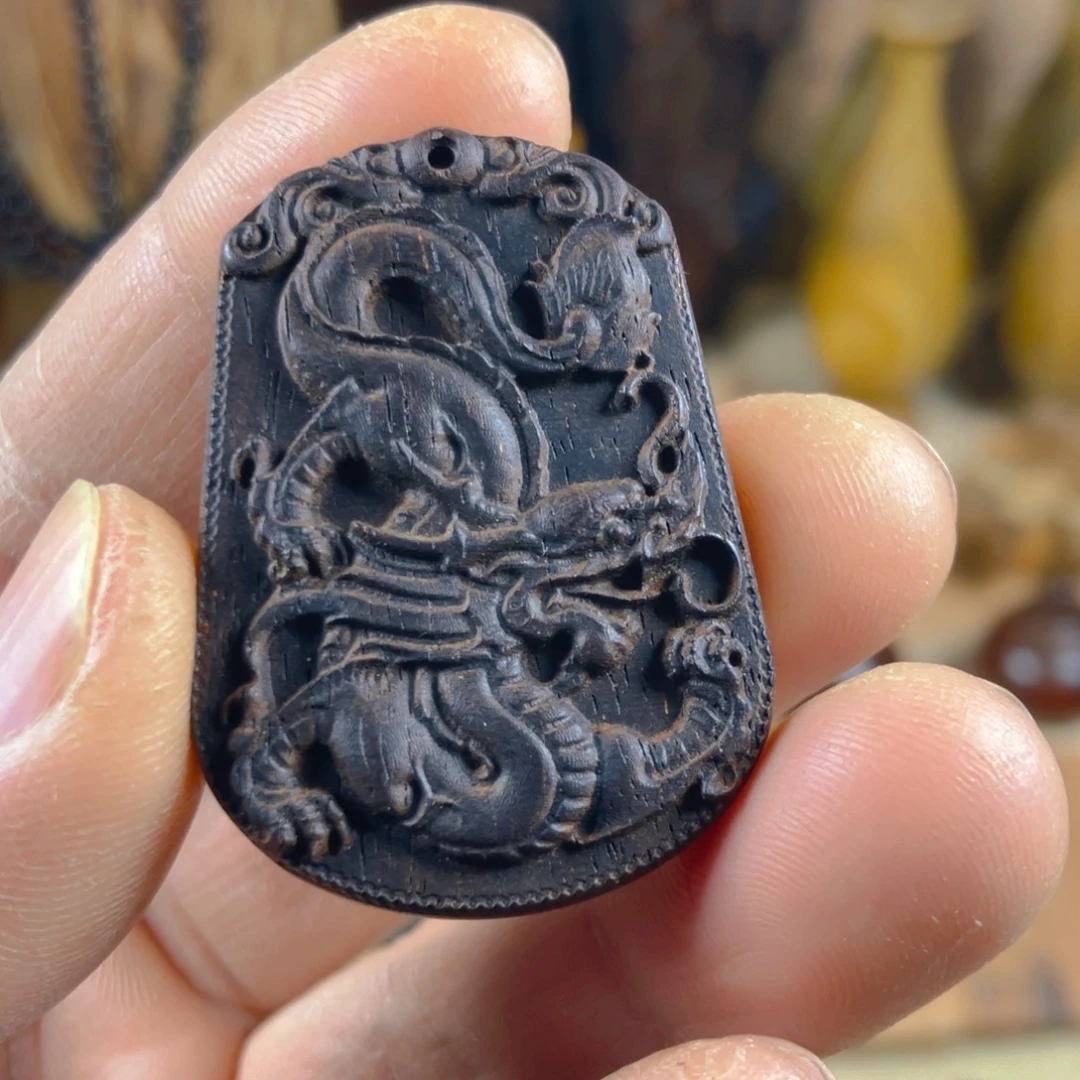 香榧木小叶紫檀生肖牌