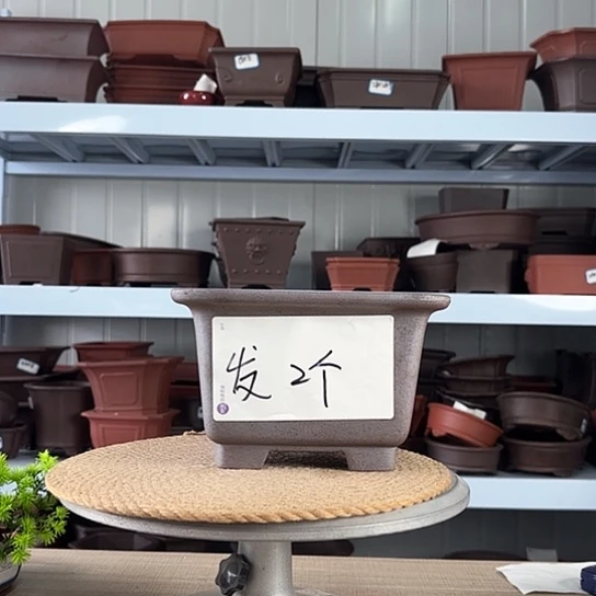紫砂花盆宜兴紫砂花盆高温柴烧花盆