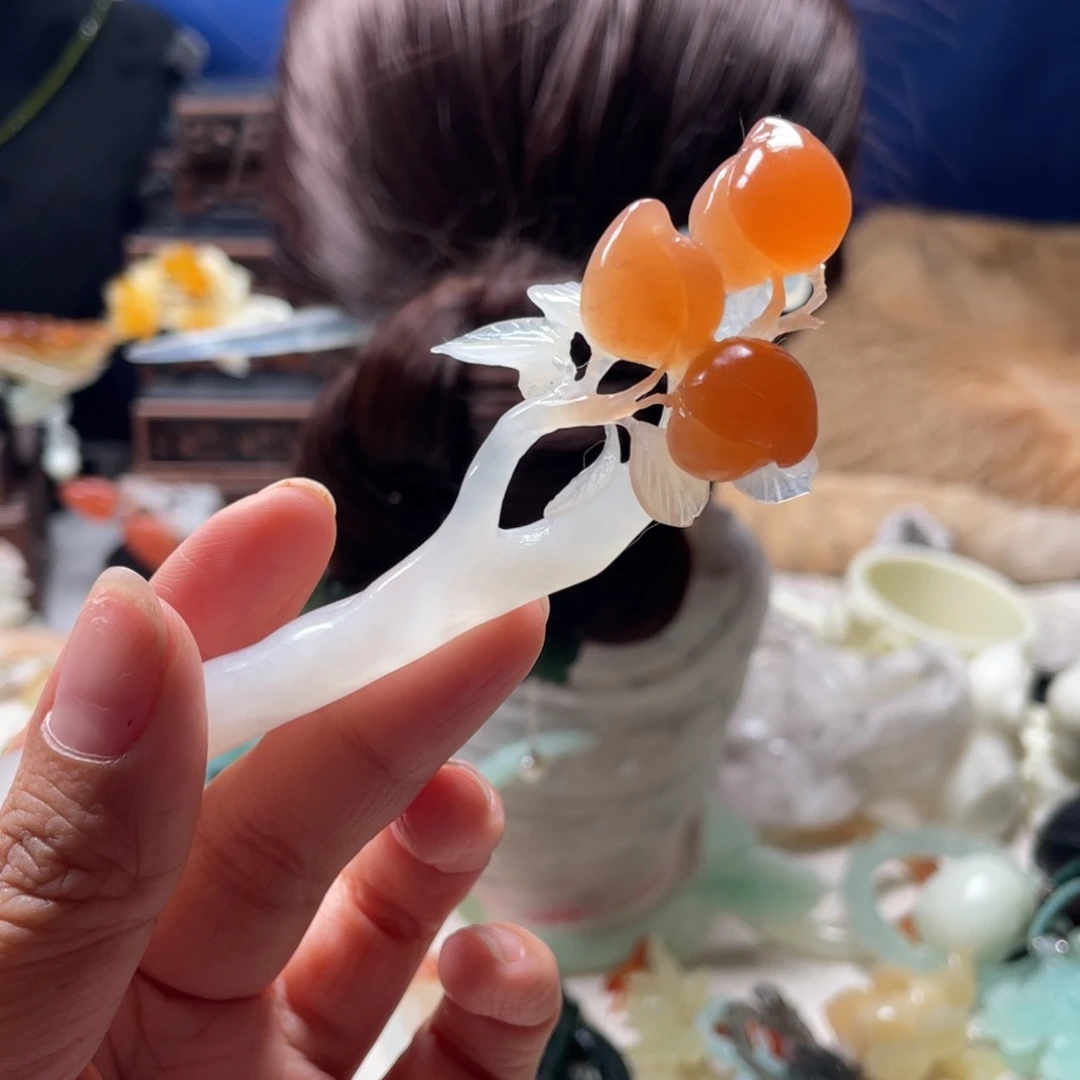 【闪购商品】未镶嵌岫玉发饰站*了