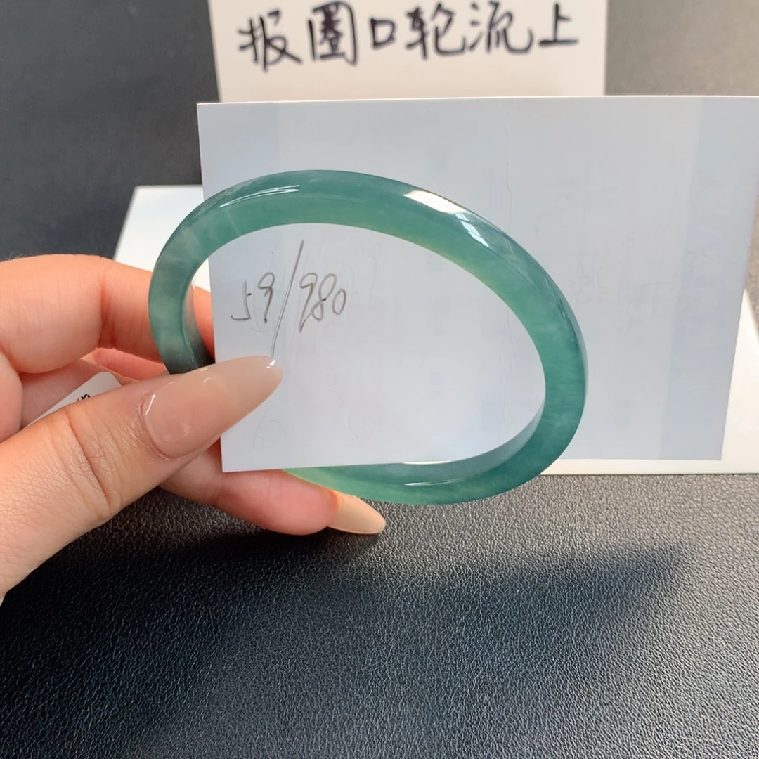 翡翠未镶嵌手镯天然翡翠