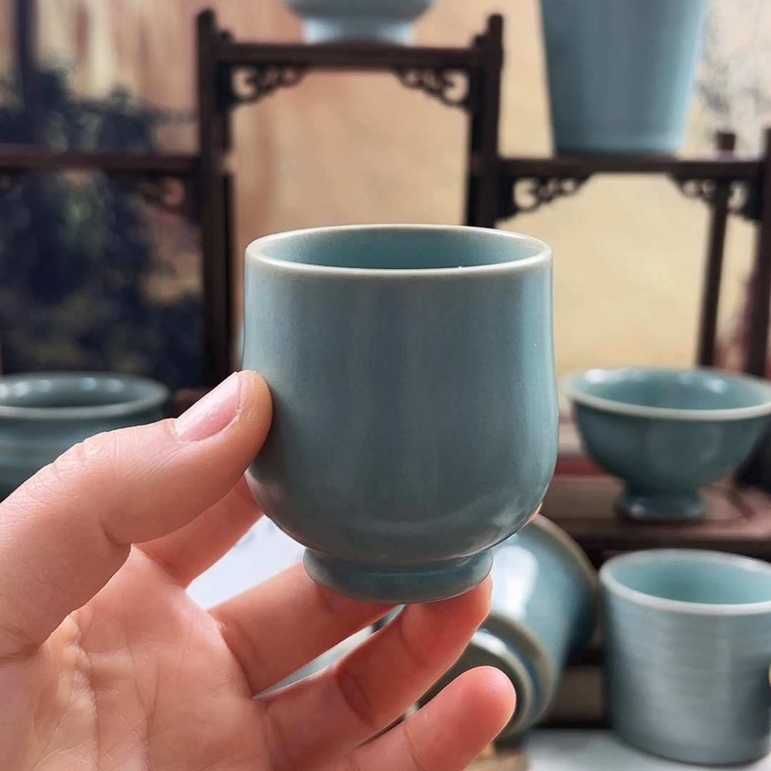仿古釉水玉兰杯福利价