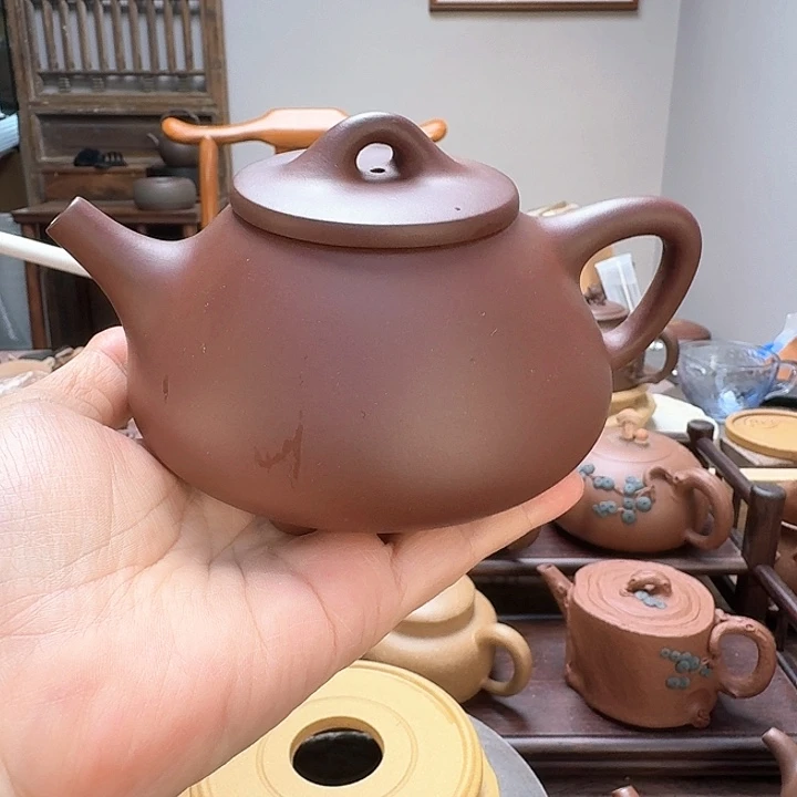 茶壶清水泥半手工制作石瓢（350 C c）