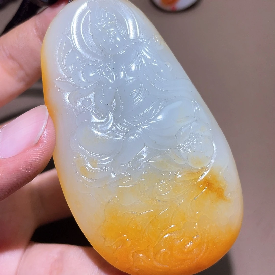 和田玉未镶嵌挂件Y