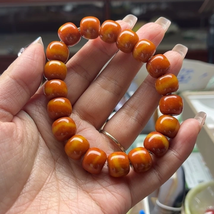 蛇纹石玉手链未镶嵌