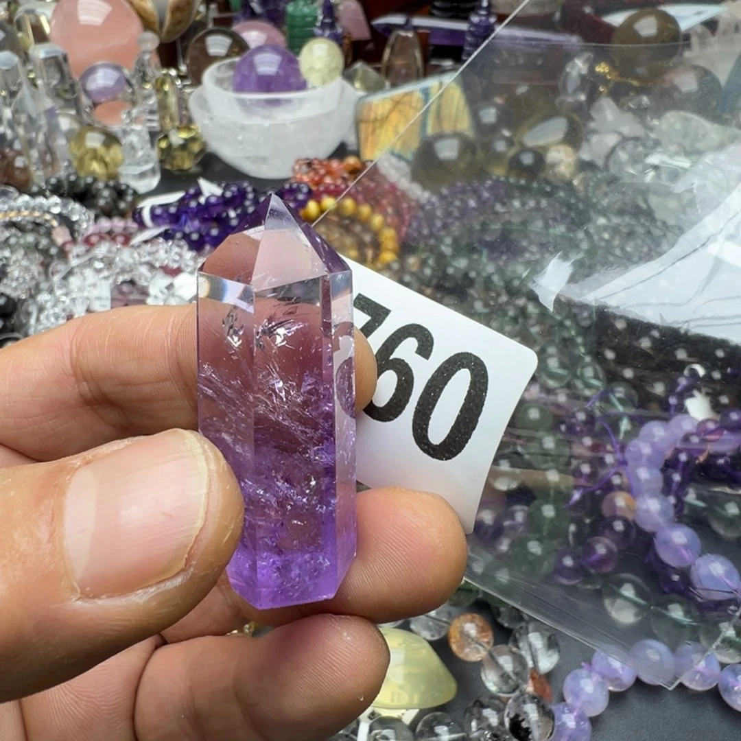 水晶摆件未镶嵌坔**鲤水晶2760