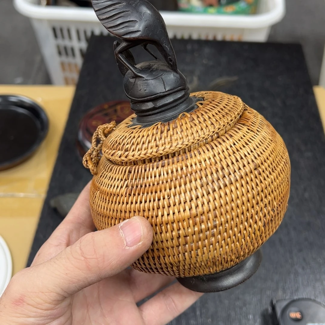 藤日本中古工艺品摆件