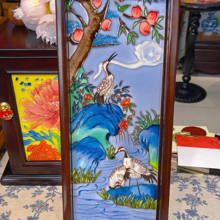 盖子款瓷板画艺术作品
