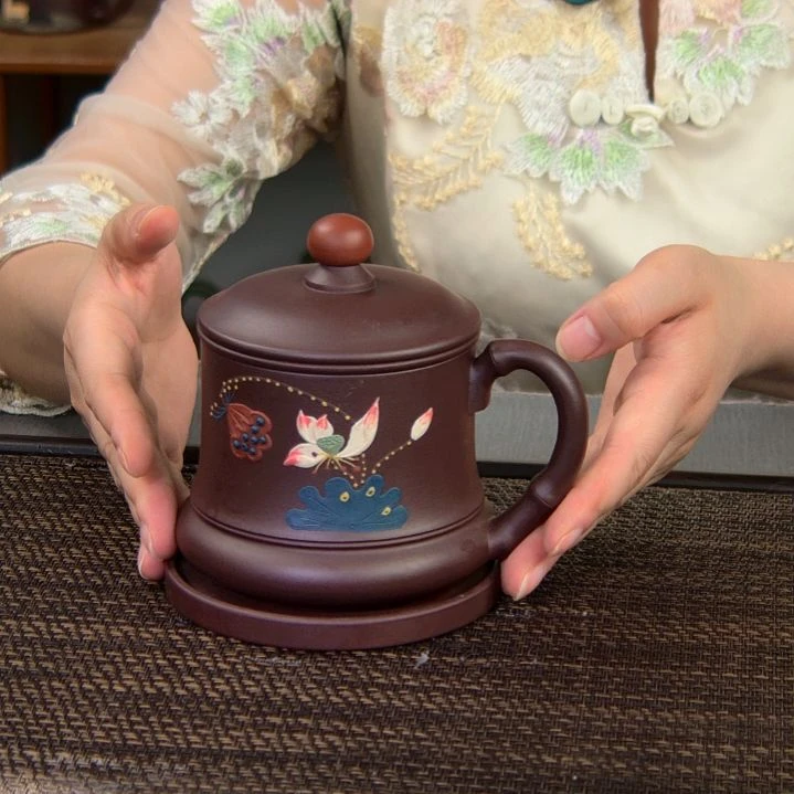 茶杯紫砂高货放漏