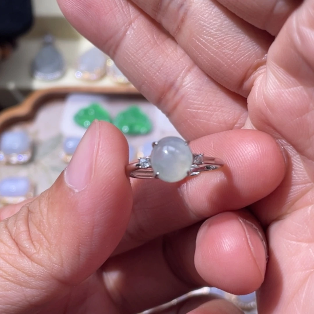 翡翠银S925镶嵌颈饰