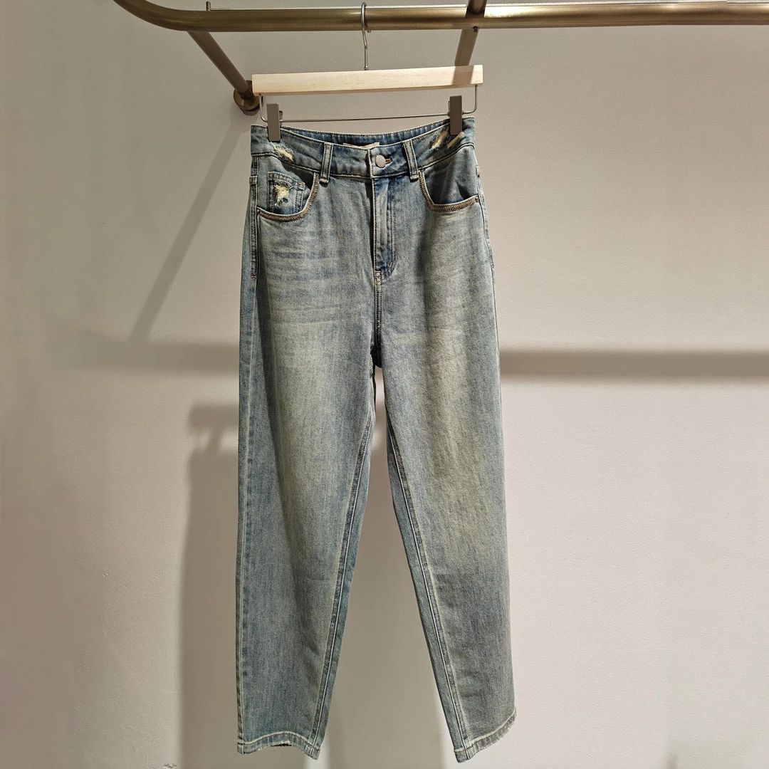 朵以2025秋季新款老爹裤39DQ223011直筒裤