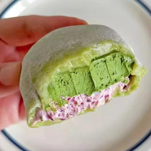 【许小焙】抹茶杨梅黑巧大福团子奶酪团子雪梅娘糯唧唧甜点零食