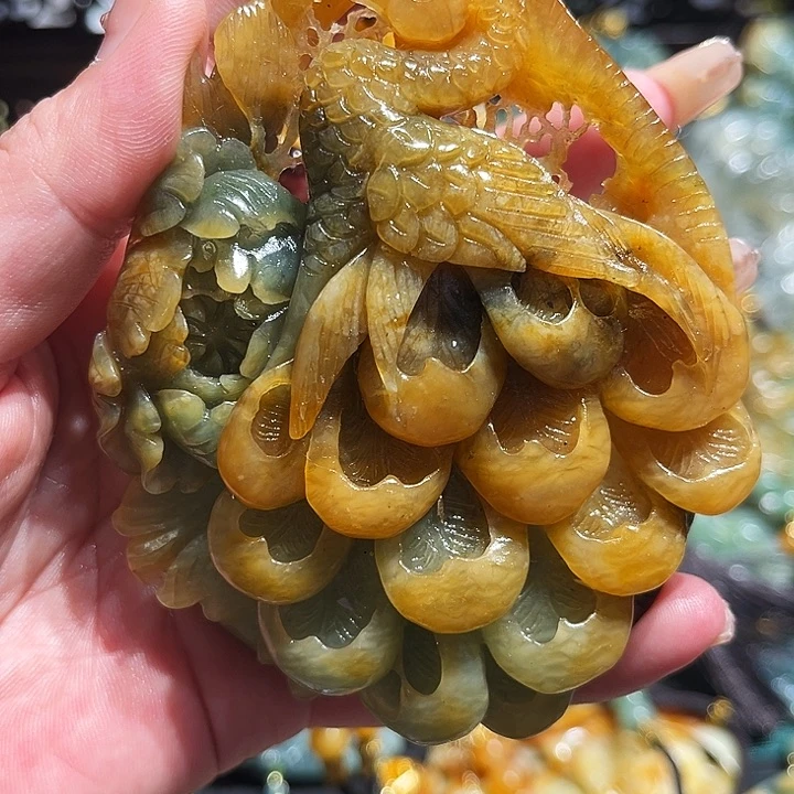 岫玉未镶嵌毛衣链