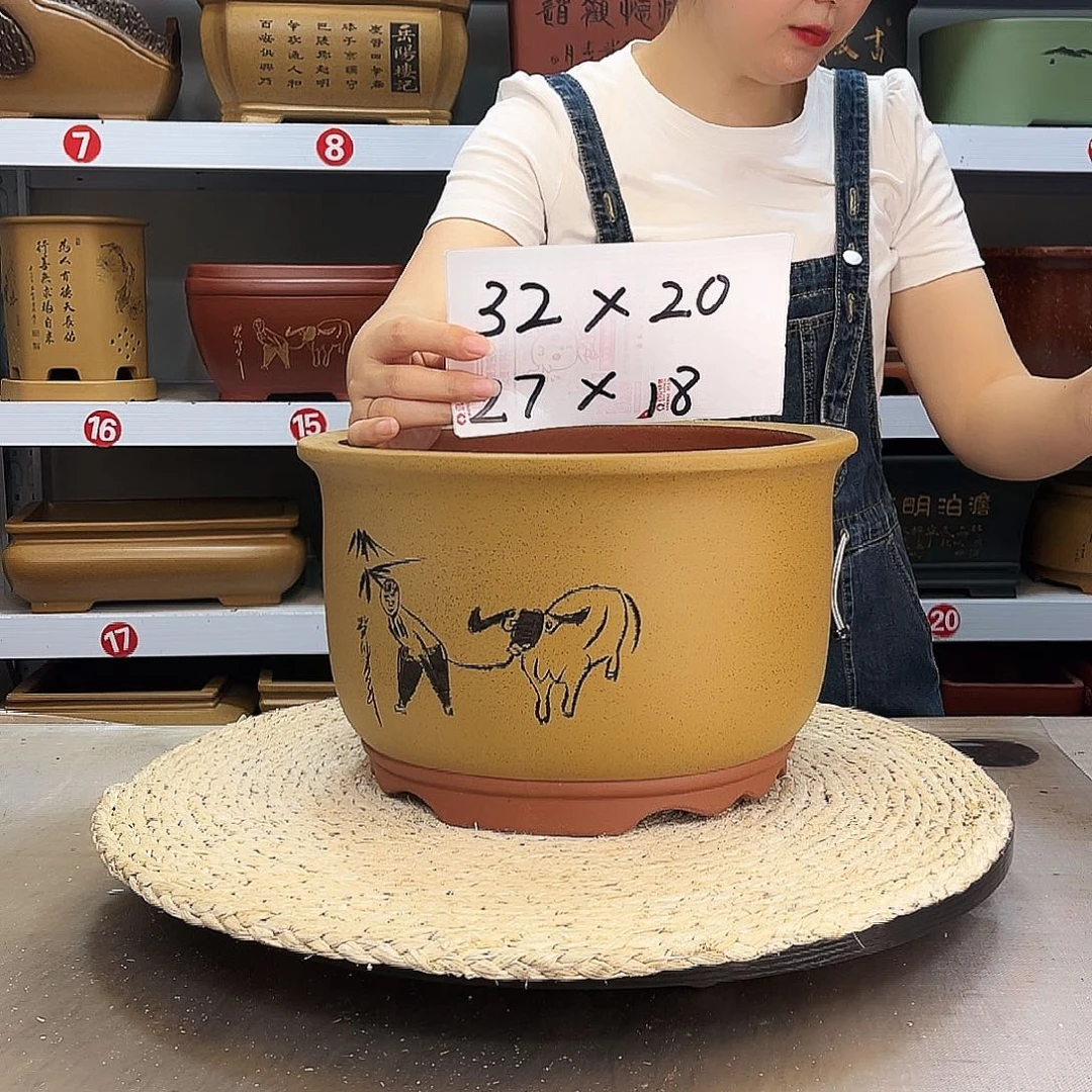 紫砂花盆紫砂花盆