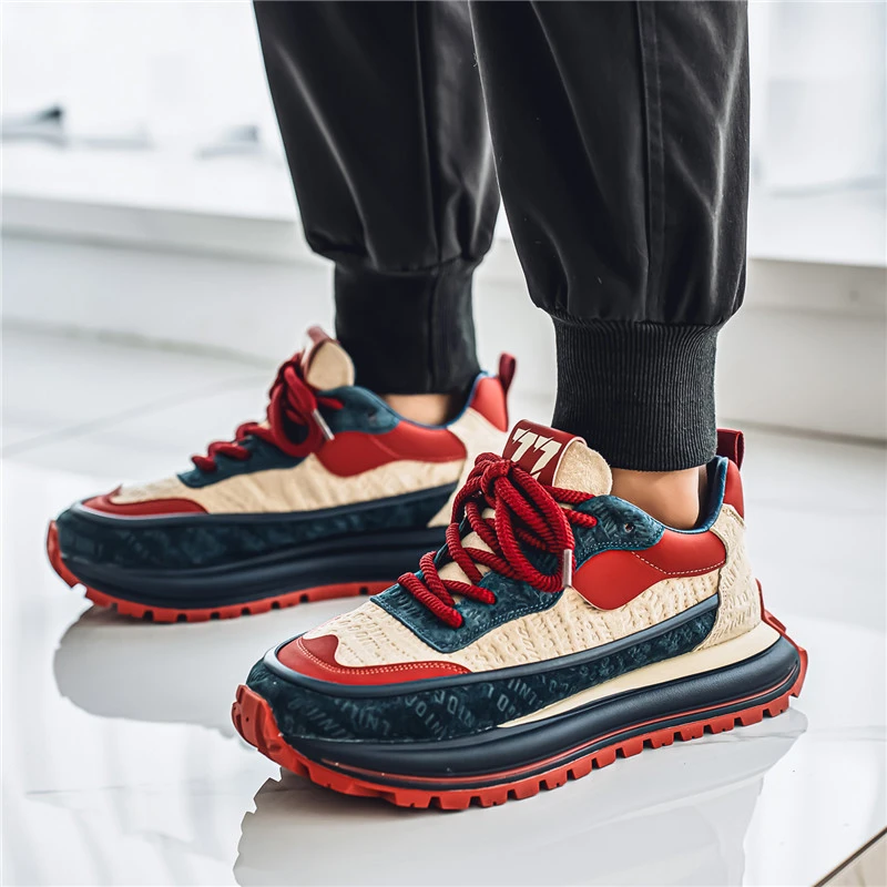 爆款运动鞋2025夏季新款男鞋网红小众百搭休闲板鞋高颜值老爹鞋子