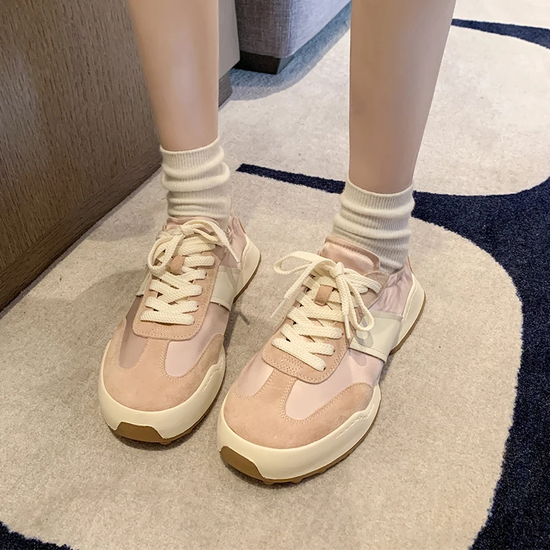 清仓不退休闲健步女系带透气德训鞋橡胶欧若智性风