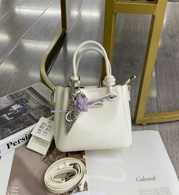 2931 米白2025新款时尚轻奢单肩斜跨手拿包