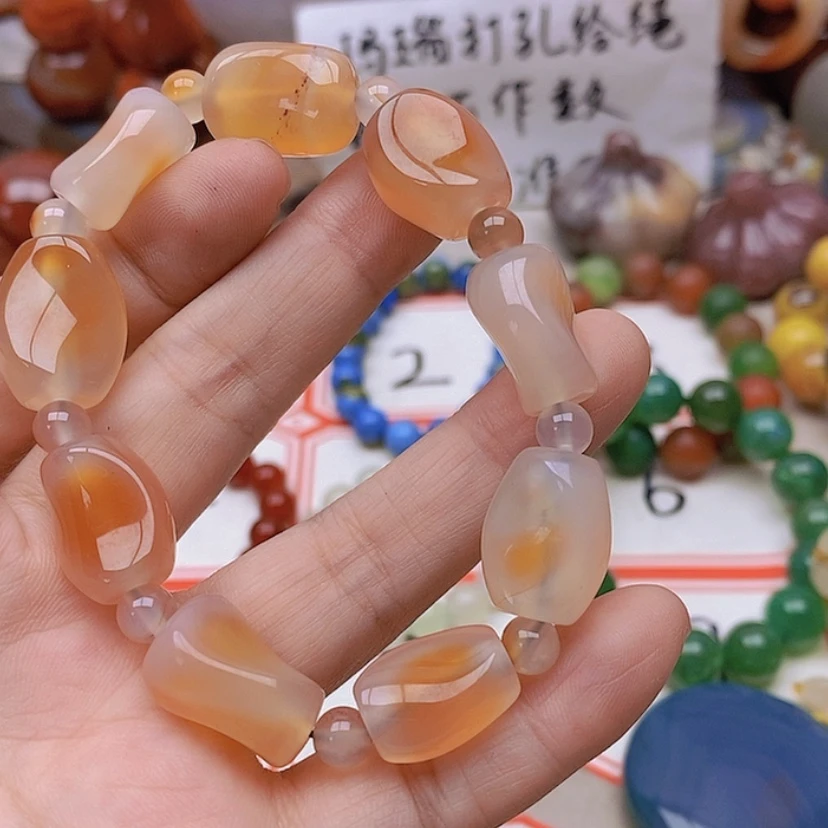 【闪购商品】未镶嵌玛瑙/玉髓珠宝半成品爱****?