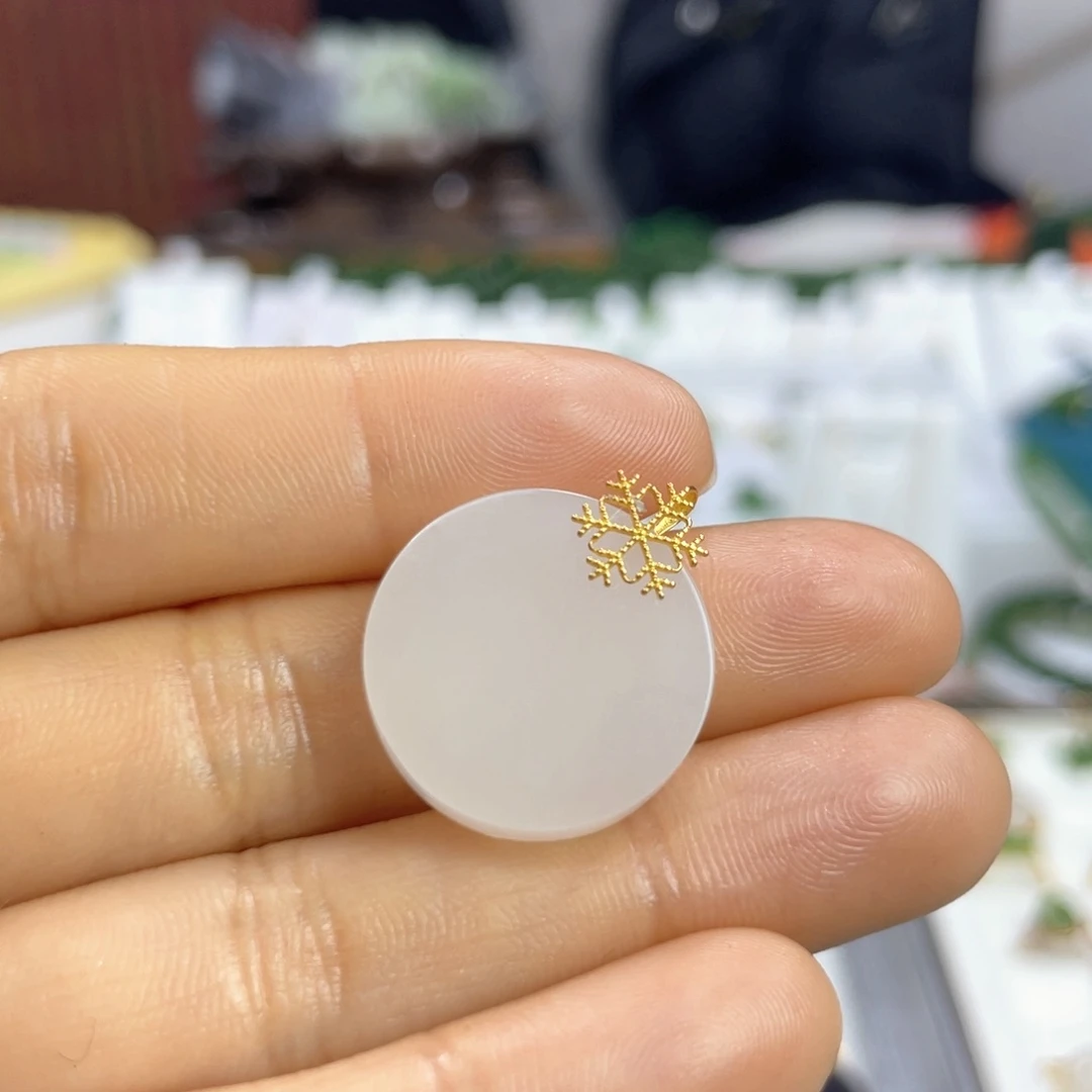 和田玉颈饰18K金镶嵌