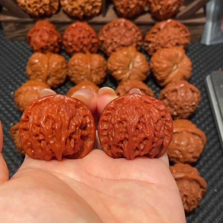 文玩核桃把件37.5尺寸公子帽2052