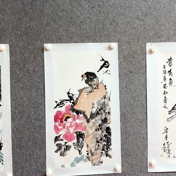 国画陈雷风动绘画作品