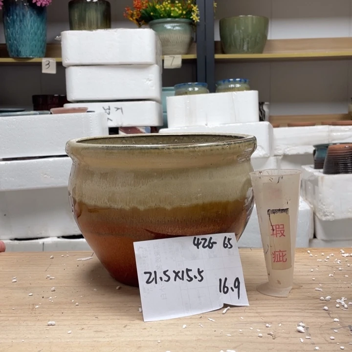 紫砂花盆多肉陶土花盆微瑕65